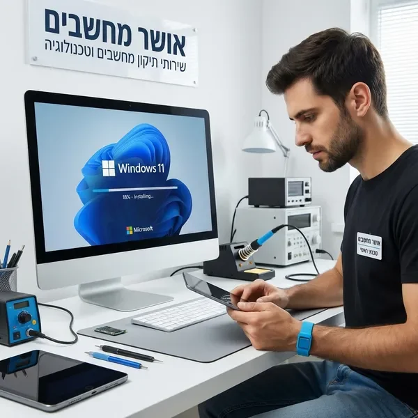 שחזור והתקנת מערכת הפעלה על ידי טכנאי מחשבים